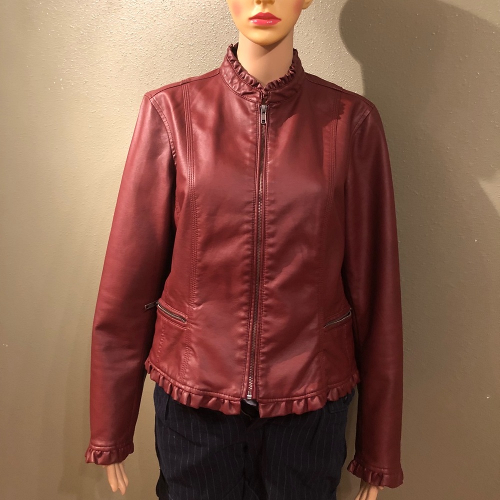 Baccini leather jacket